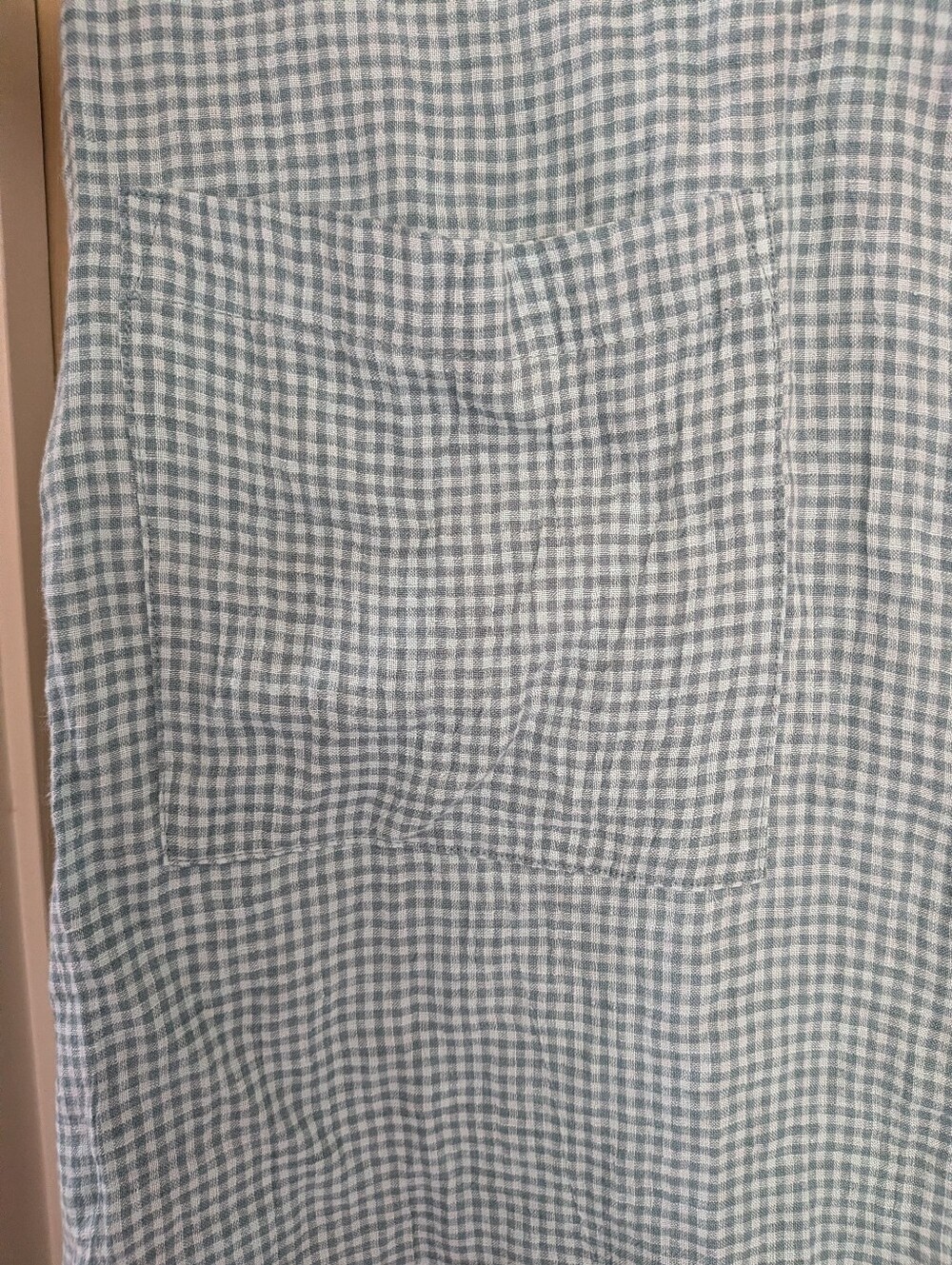 NWT Eileen Fisher Puckered Organic Linen Mandarin Collar Dress - L - Amal - Picture 7 of 12